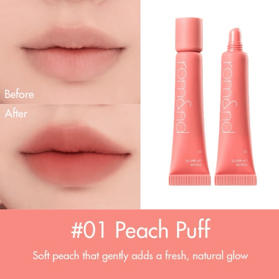 احمر شفاه مات كولور ليب من روماند PEACH PUFF 01