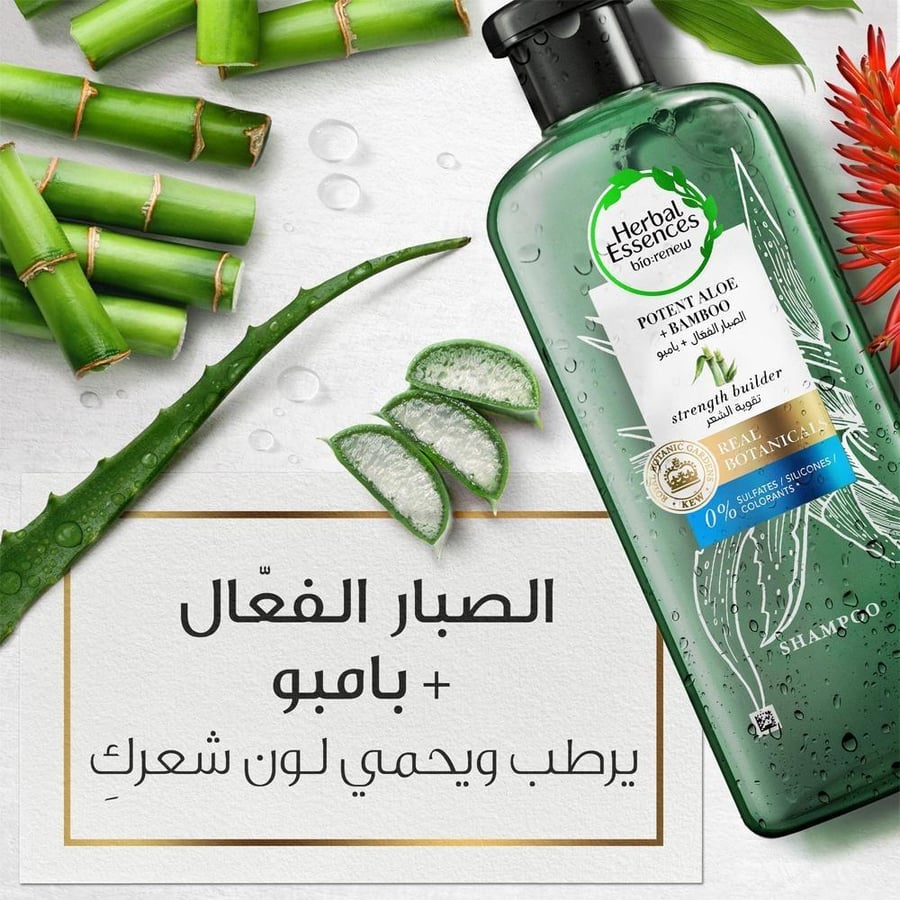 شامبو لتقوية الشعر بالصبار والبامبو هيربل ايسنسز 400 مل