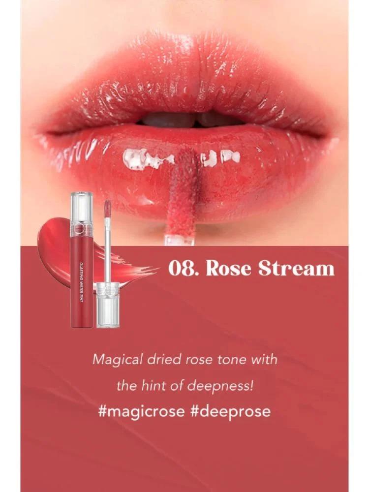 تنت الشفاه المائي اللامع من روماند  08 Rose Stream