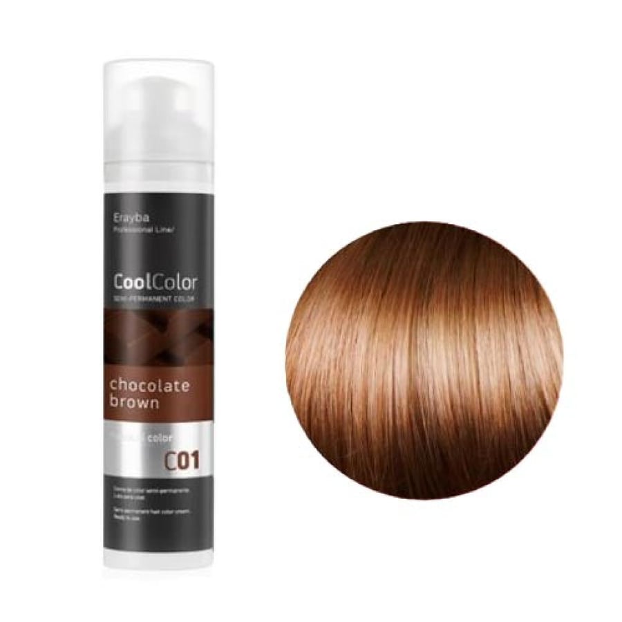 Cool Color temporary semi-permanent hair dye 100ml (C01 Chocolate Brown 100ml)