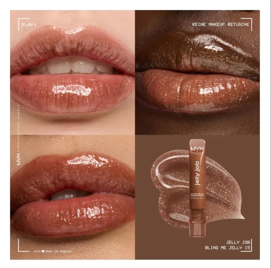ان واي اكس ملمع شفاه ليب جلوس جيلي جوب - 15 Bling Me Jelly