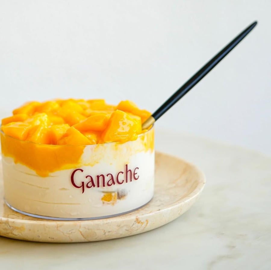 Mango cake glaze