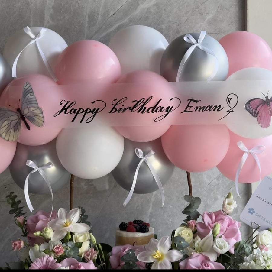 هدية الغيمة و كيكة جاناش توت | هدية مبتكرة | توصيل هدايا جدة