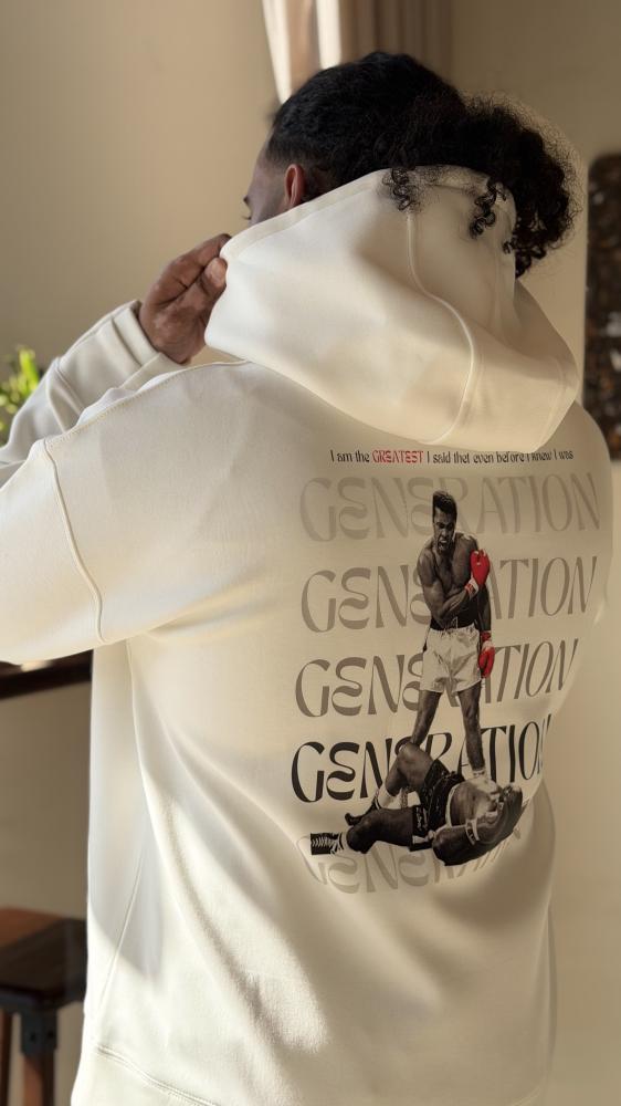 بلوفر ابيض -white Hoodie