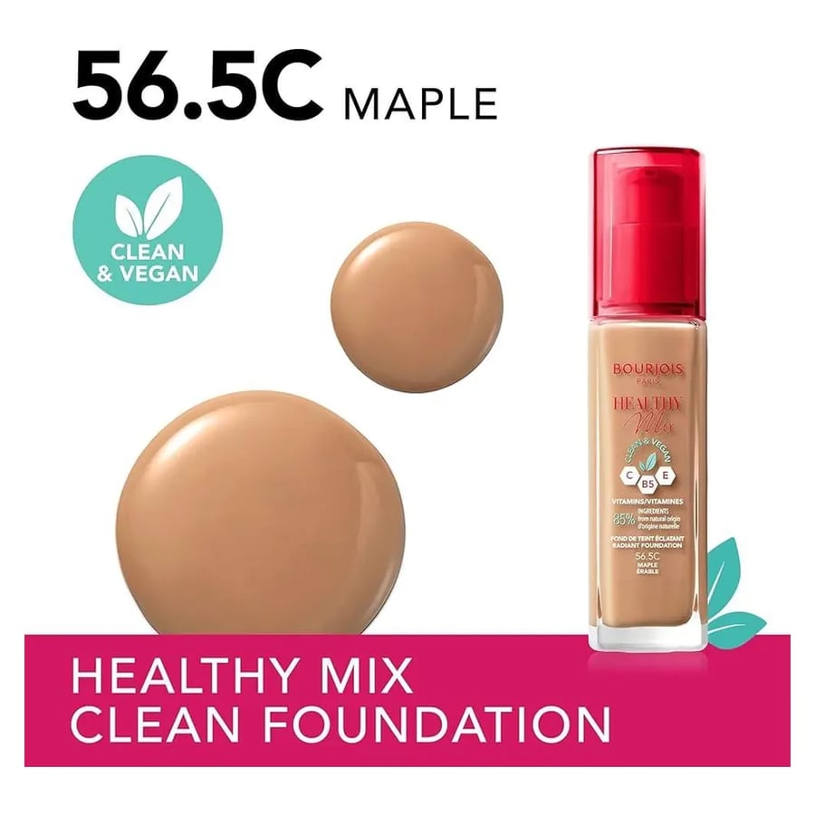 Bourjois Healthy Foundation No 56.5 - كريم أساس بورجوا هيلثي رقم 56.5