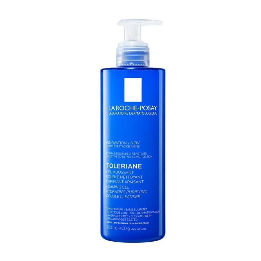 غسول لاروش بوزيه توليريان الرغوي المنقي للبشرة الحساسة والدهنية Toleriane Foaming Gel Cleanser  400ml