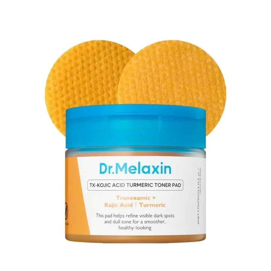 وسادات التونر بحمض الترانيكساميك والكوجيك والكركم - دكتور ميلاكسين (Dr.Melaxin) - 190 مل (70 وسادة)
