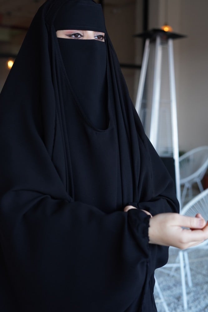 خمار +طرحة ربط+نقاب اسلامي مشبك