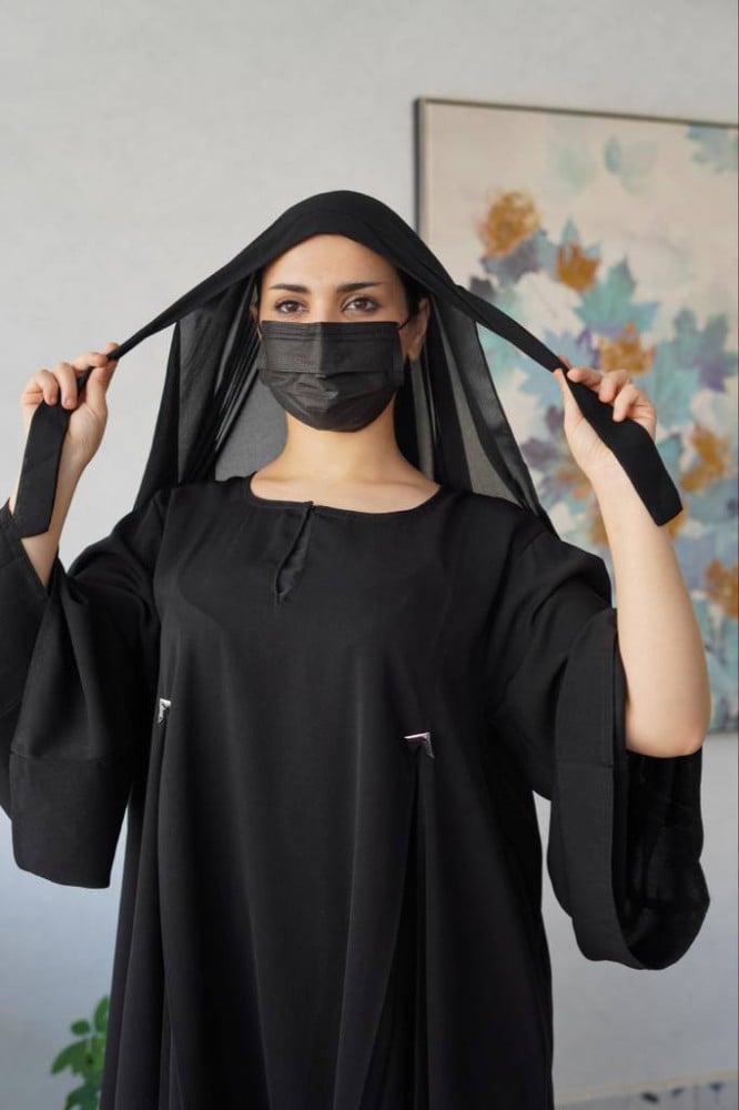 خمار +طرحة ربط+نقاب اسلامي مشبك