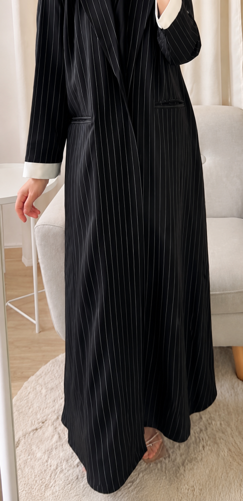 Black Pinstripe Blazer