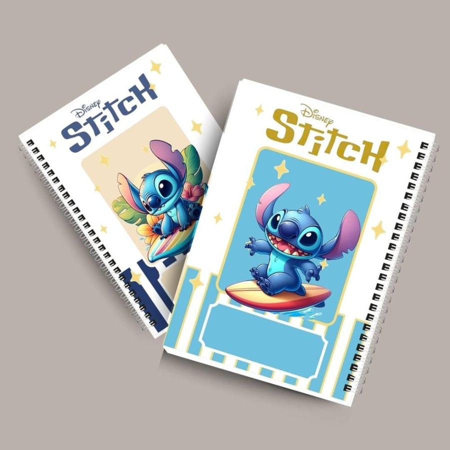 دفتر ستيتش & stitch مع ورق داخلي مسطر بدون شخصية