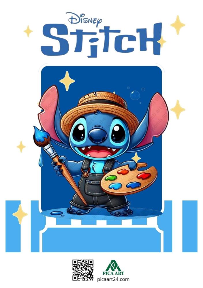 دفتر ستيتش & stitch مع ورق داخلي مسطر بدون شخصية