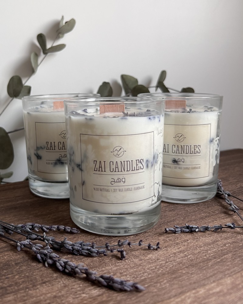 A glowing candle