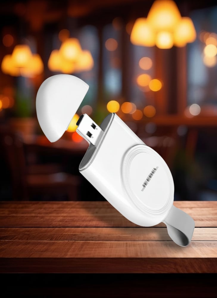 شاحن لاسلكي مغناطيسي USB للساعات الذكية وحدة شحن سريعة محمولة