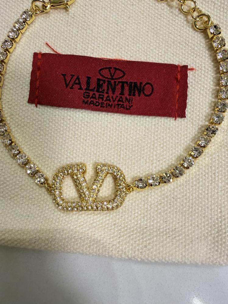 اسوارة VALENTINO - لونين (ذهبي - فضي )