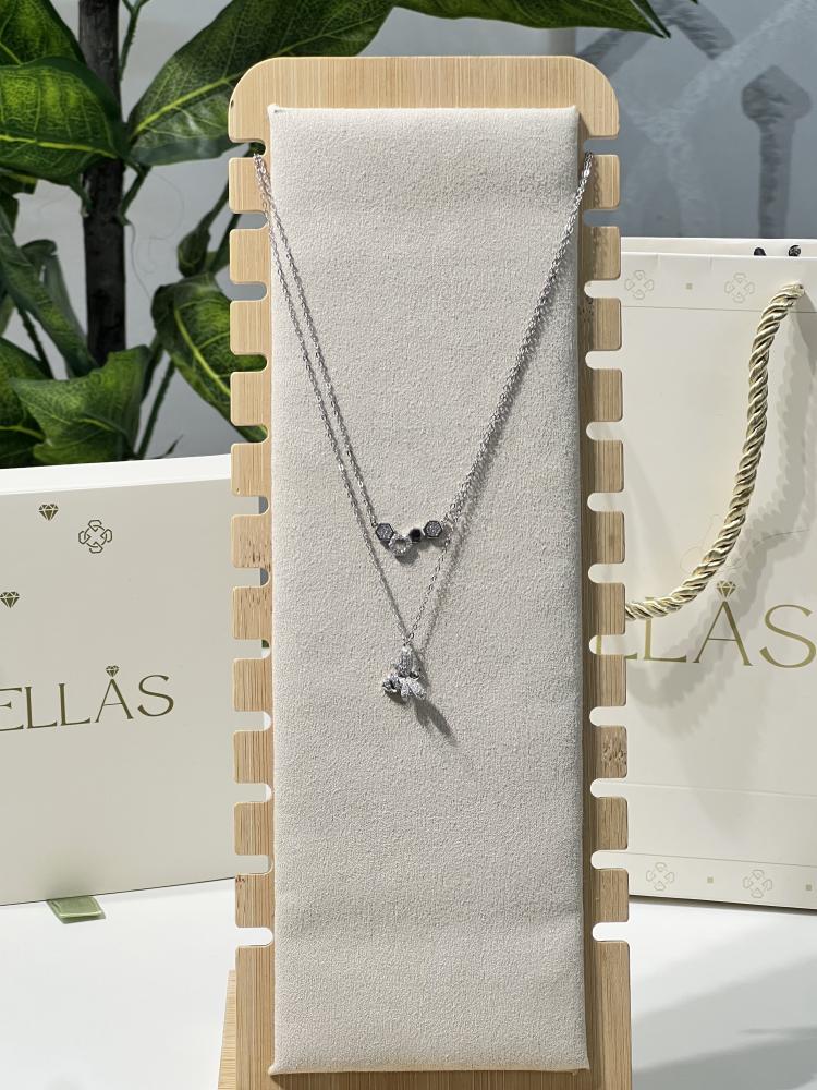 سلسال سكايليس سلسال دورين فضة عيار 925 لون فضي
