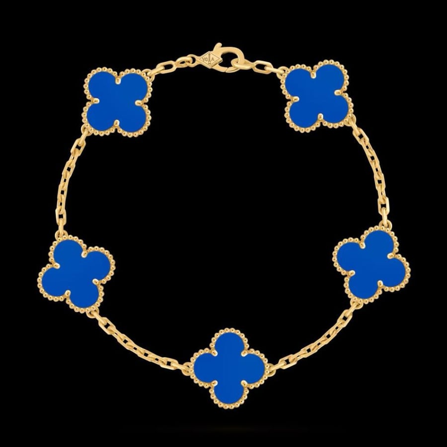 إسوارة Van Cleef & Arpels - إسوارة Van cleef ذهبي - أزرق
