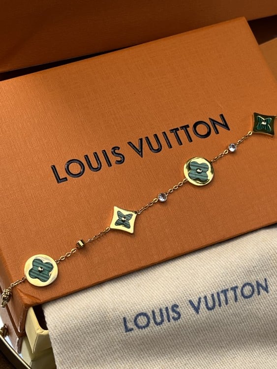 إسوارة LOUIS VUITTON معدن ذهبي - أخضر