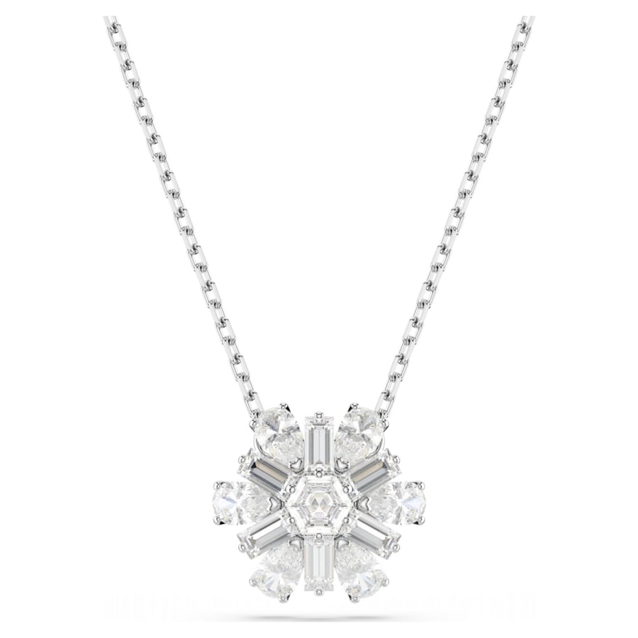 سلسال SWAROVSKI - سلسال سوارفيسكي كرستالات فضي
