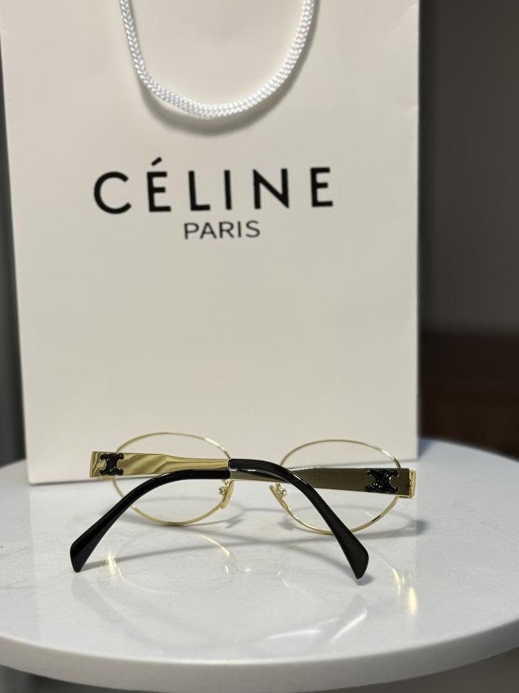 نظارة CELINE اطار ذهبي - عدسة شفاف