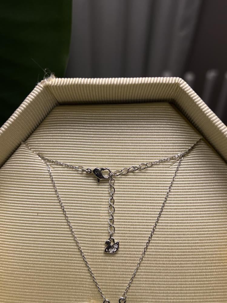 سلسال SWAROVSKI - سلسال سوارفيسكي فضي