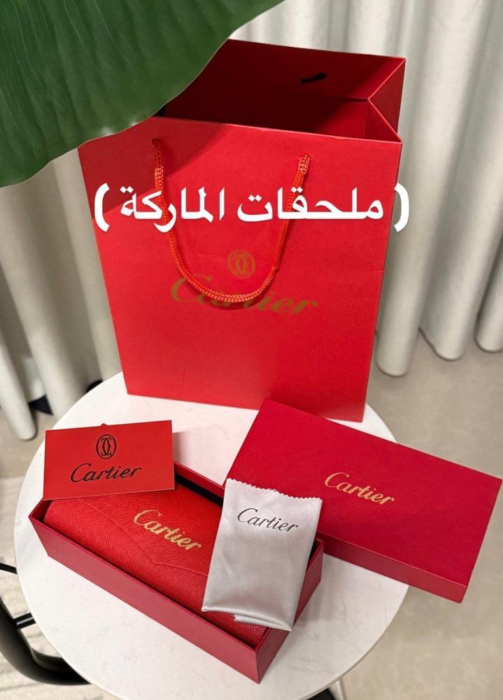 نظارة Cartier اطار ذهبي عدسه شفافه