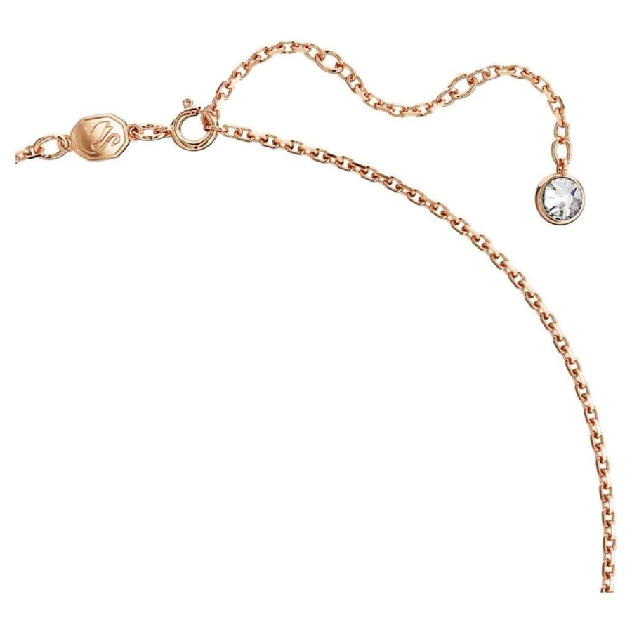 سلسال SWAROVSKI - سلسال سوارفيسكي قولد روز كريستالة عودي البطه