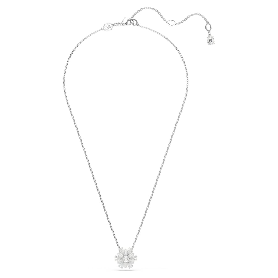 سلسال SWAROVSKI - سلسال سوارفيسكي كرستالات فضي