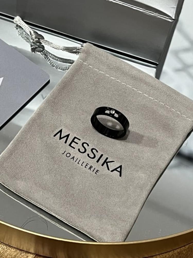 خاتم MESSIKA معدن أسود