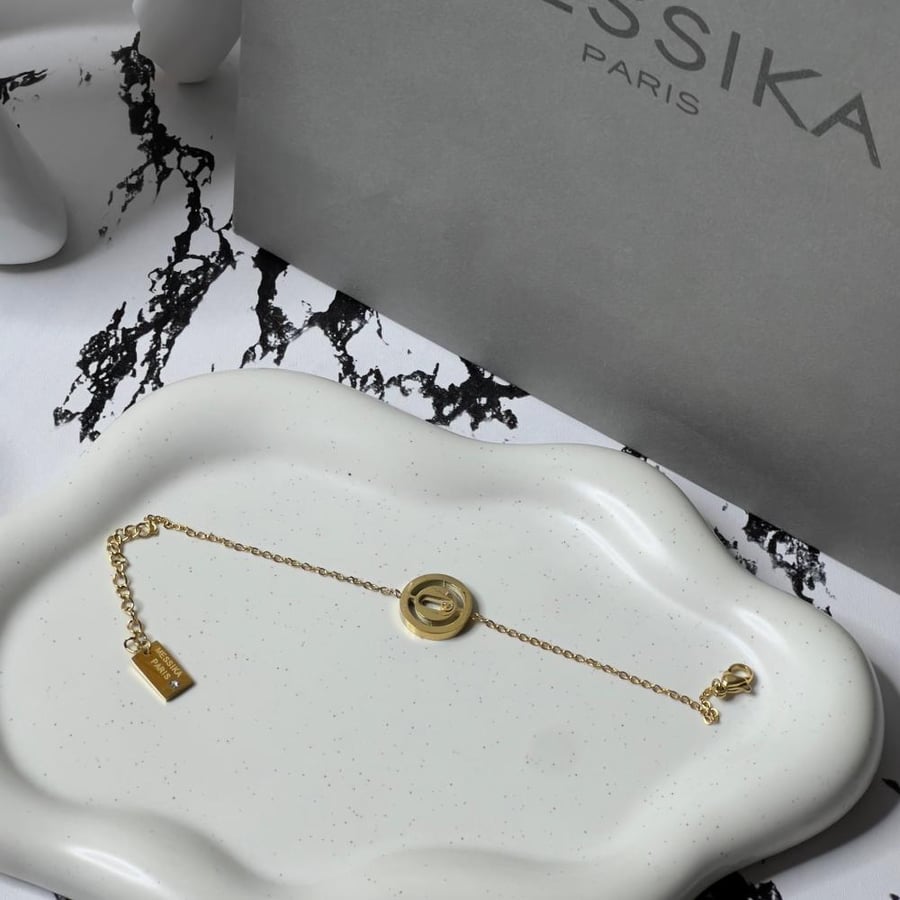 أسوارة  MESSIKA معدن ذهبي بكريستالات