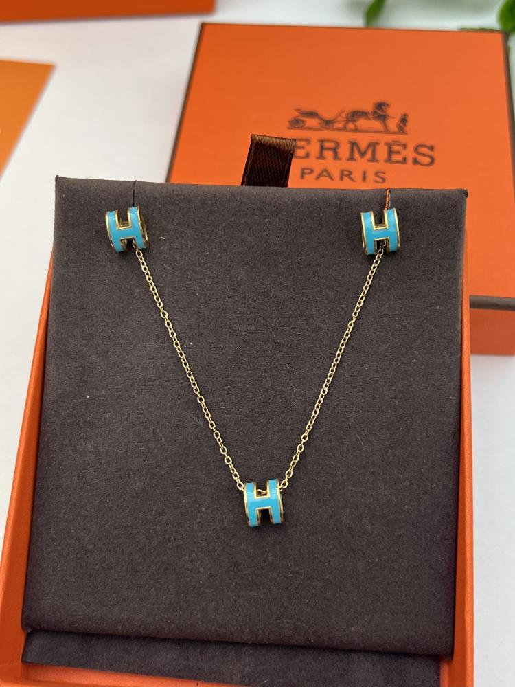 سلسال HERMES معدن ذهبي