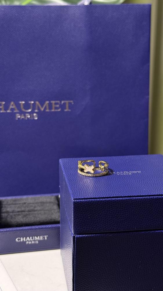 خاتم CHAUMET - خاتم شوميه مقاسات مفتوحه لون ذهبي - فضي