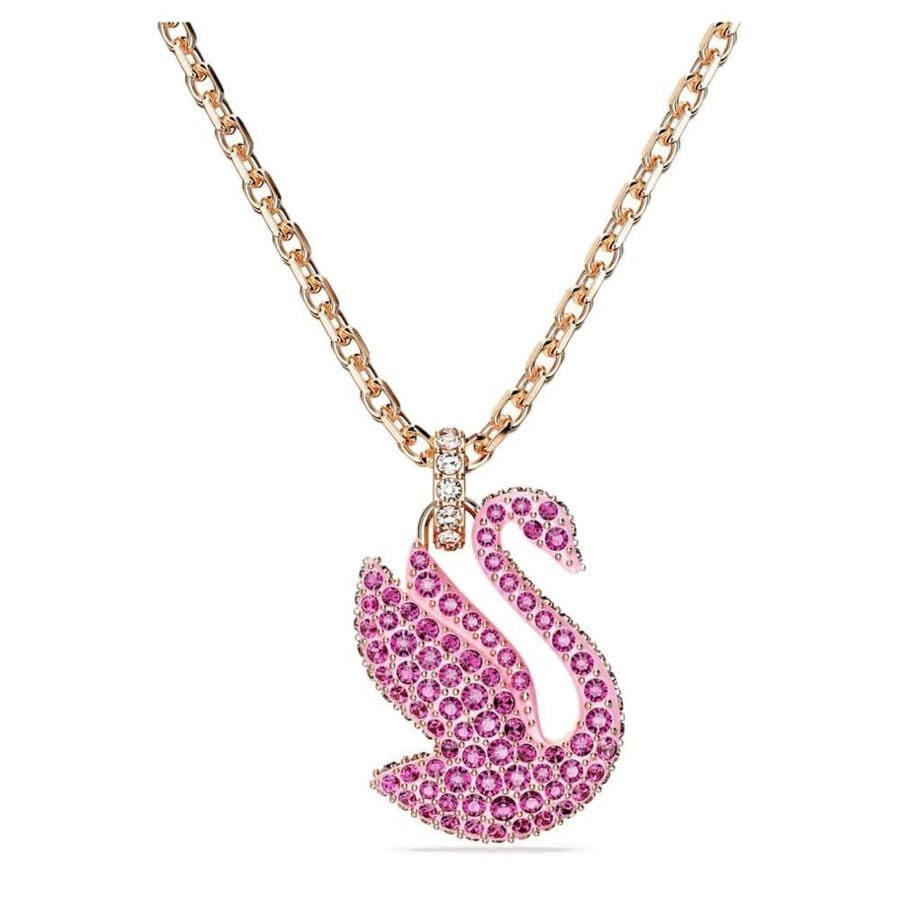 سلسال SWAROVSKI سلسال SWAROVSKI سلسال سوارفيسكي قولد روز كريستالة عودي البطه