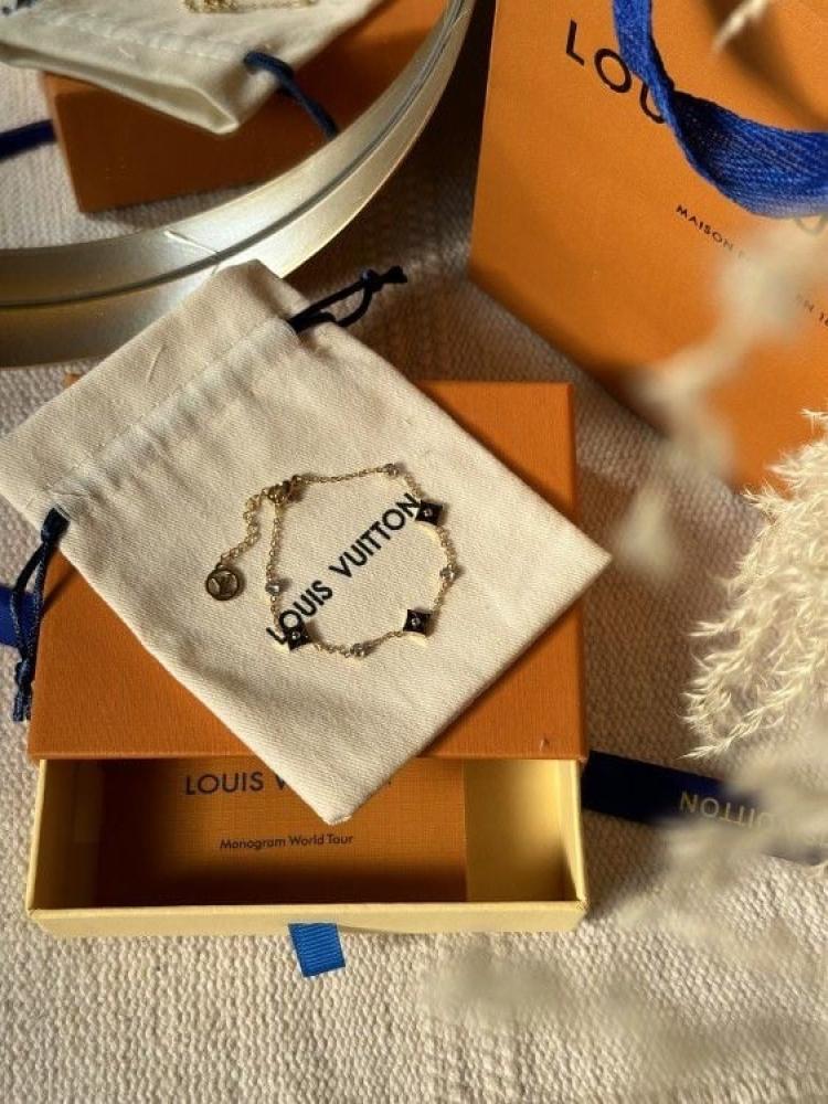 إسوارة LOUIS VUITTON معدن ذهبي أسود