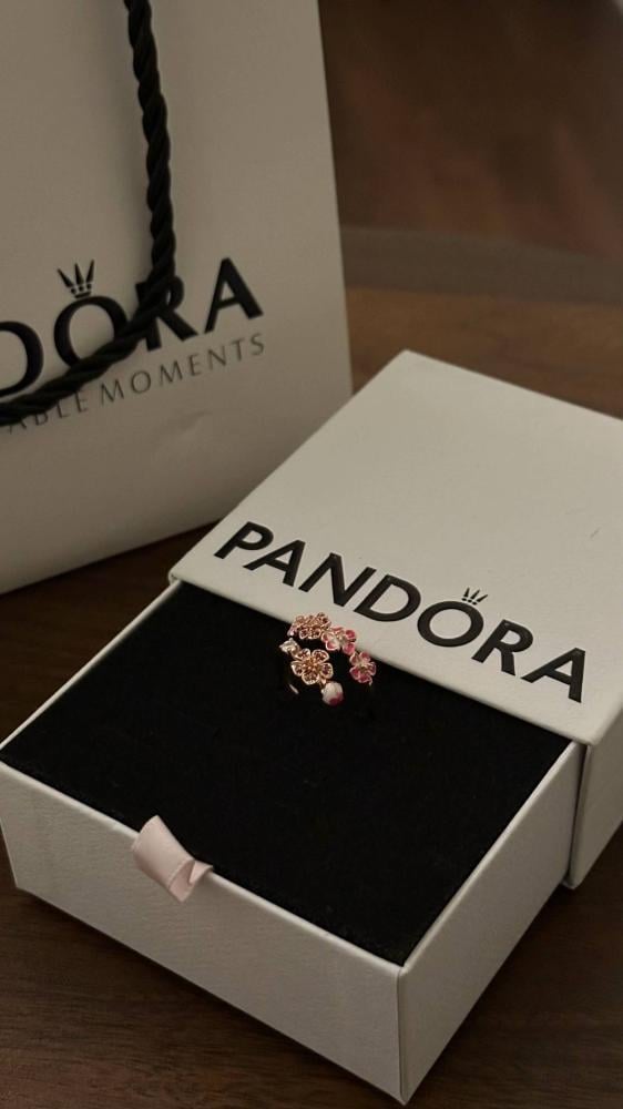 خاتم باندورا PANDORA قولد روز