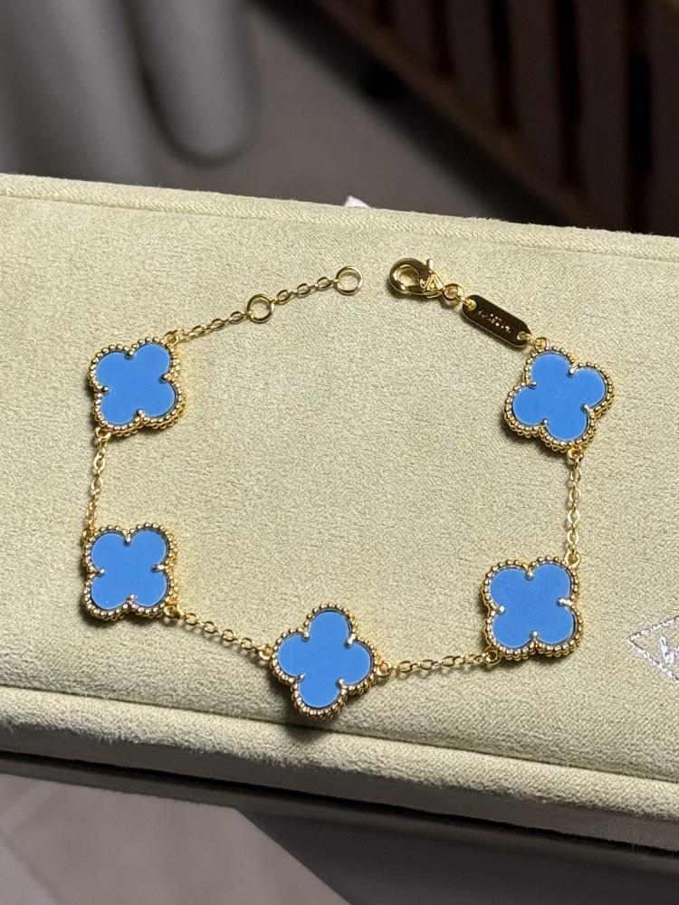 إسوارة Van Cleef & Arpels - إسوارة Van cleef ذهبي - أزرق