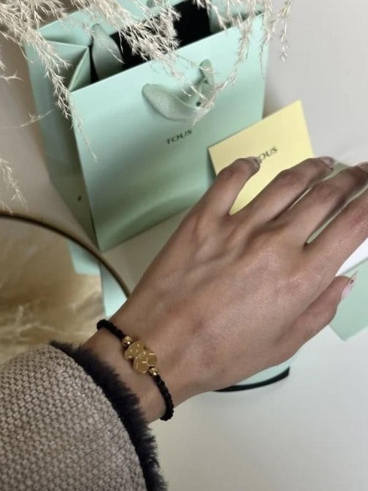 إسوارة TOUS أسود ذهبي