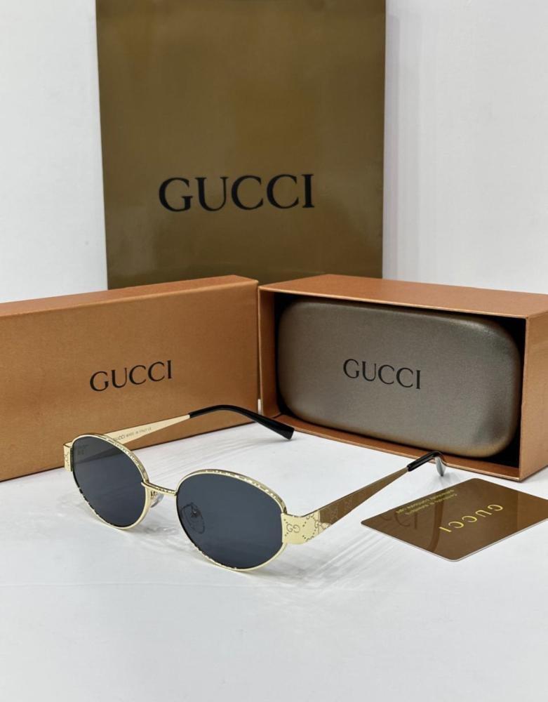 نظارة GUCCI نظارة gucci إطار ذهبي عدسة أسود