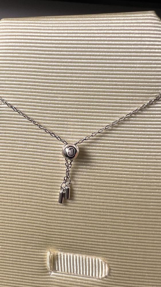 سلسال SWAROVSKI - سلسال سوارفيسكي فضي