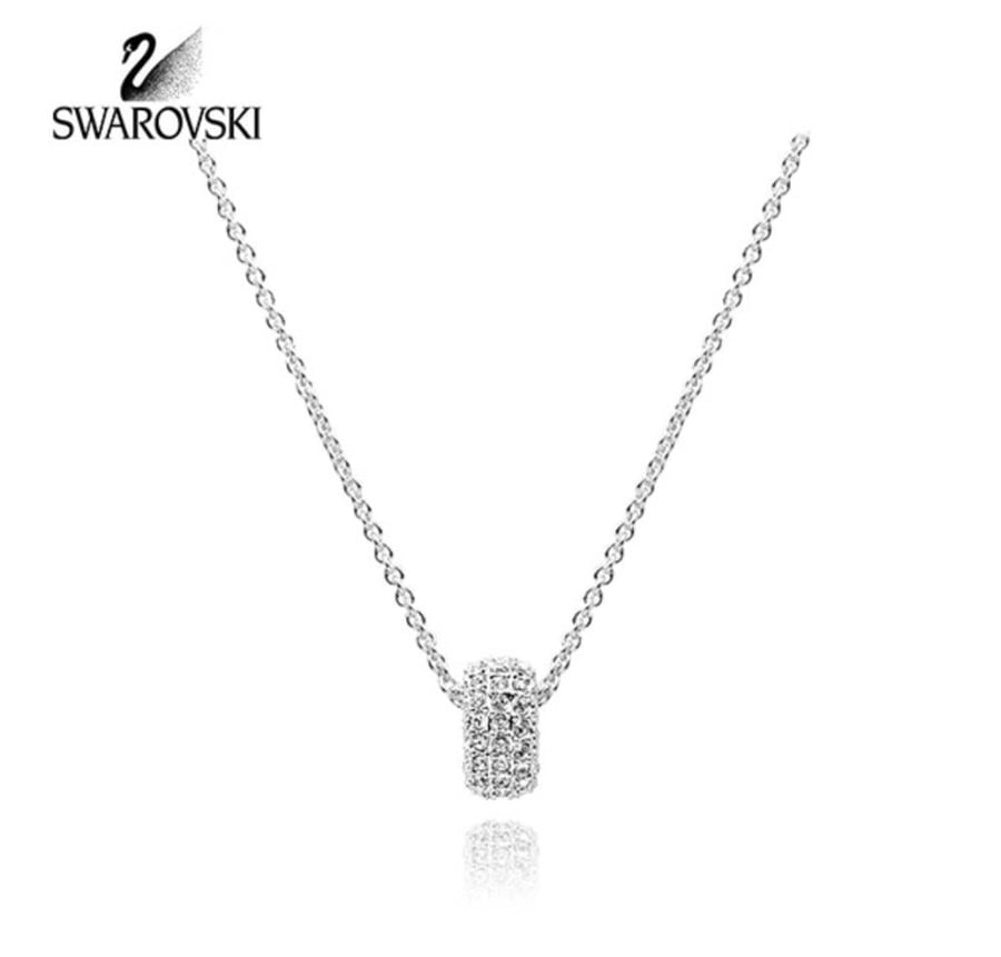 سلسال SWAROVSKI سلسال SWAROVSKI سلسال سوارفيسكي فضي كريستالة
