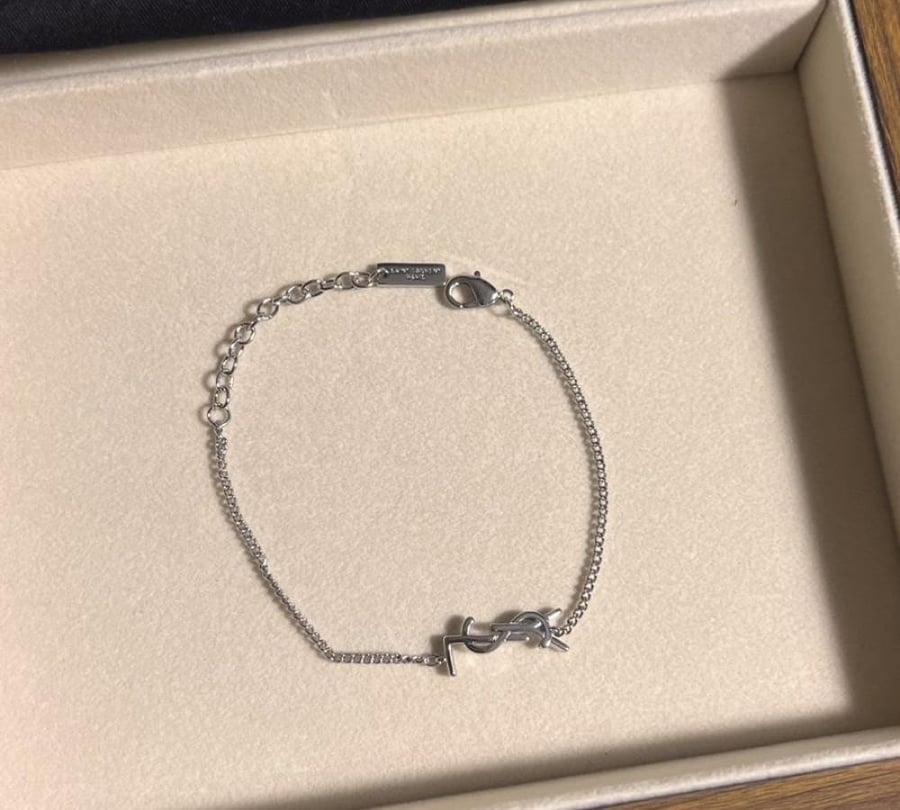 اسوارة سان لوران (ذهبي - فضي)