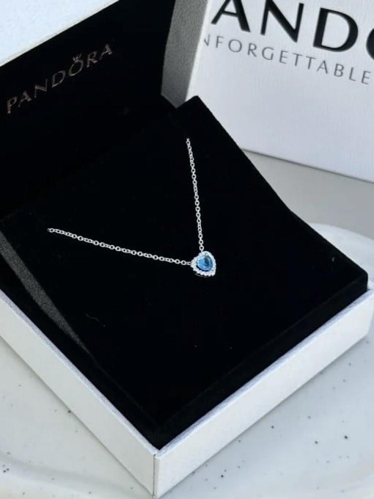 سلسال باندورا PANDORA قلب بلون السماء