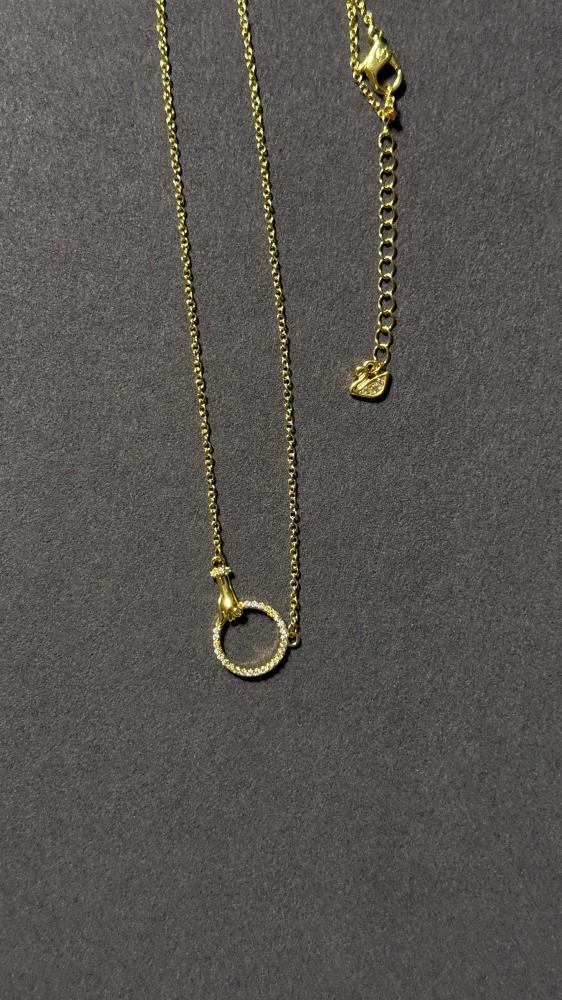 سلسال SWAROVSKI لونين ( ذهبي - فضي )