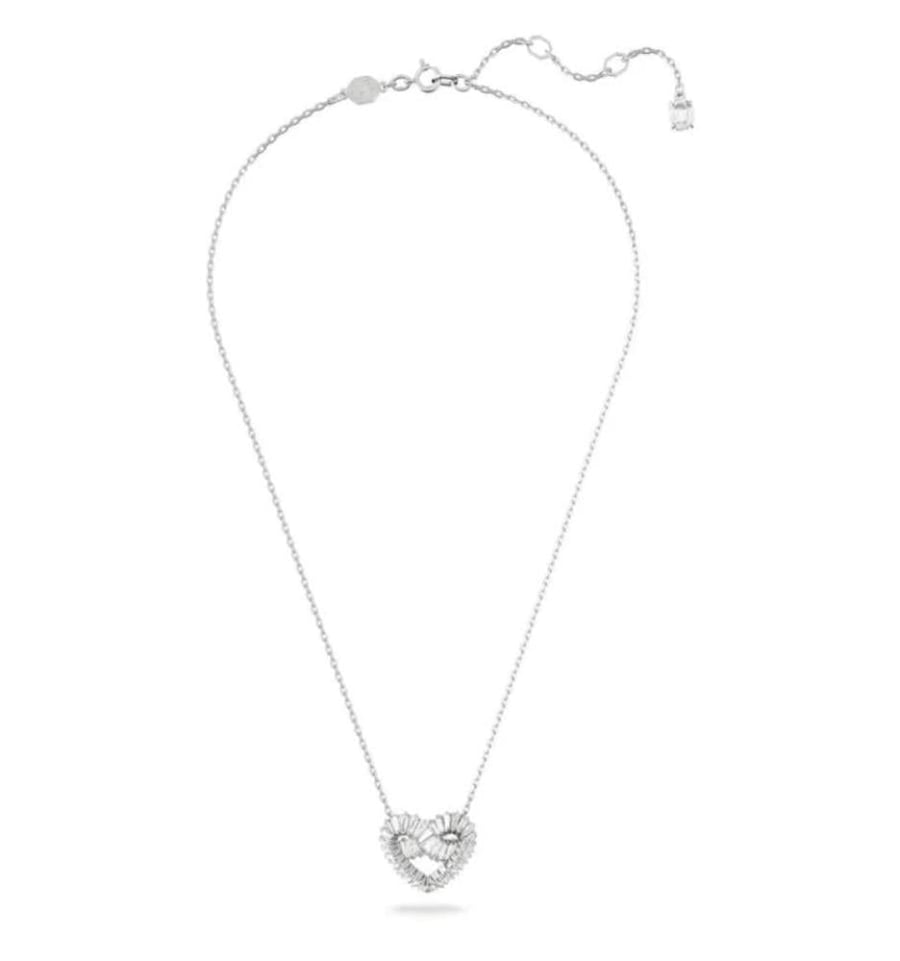 سلسال SWAROVSKI - سلسال سوارفيسكي فضي كريستالة فضي