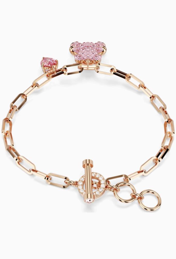 إسوارة SWAROVSKI - أسوارة سوارفيسكي قولد روز دبدوب