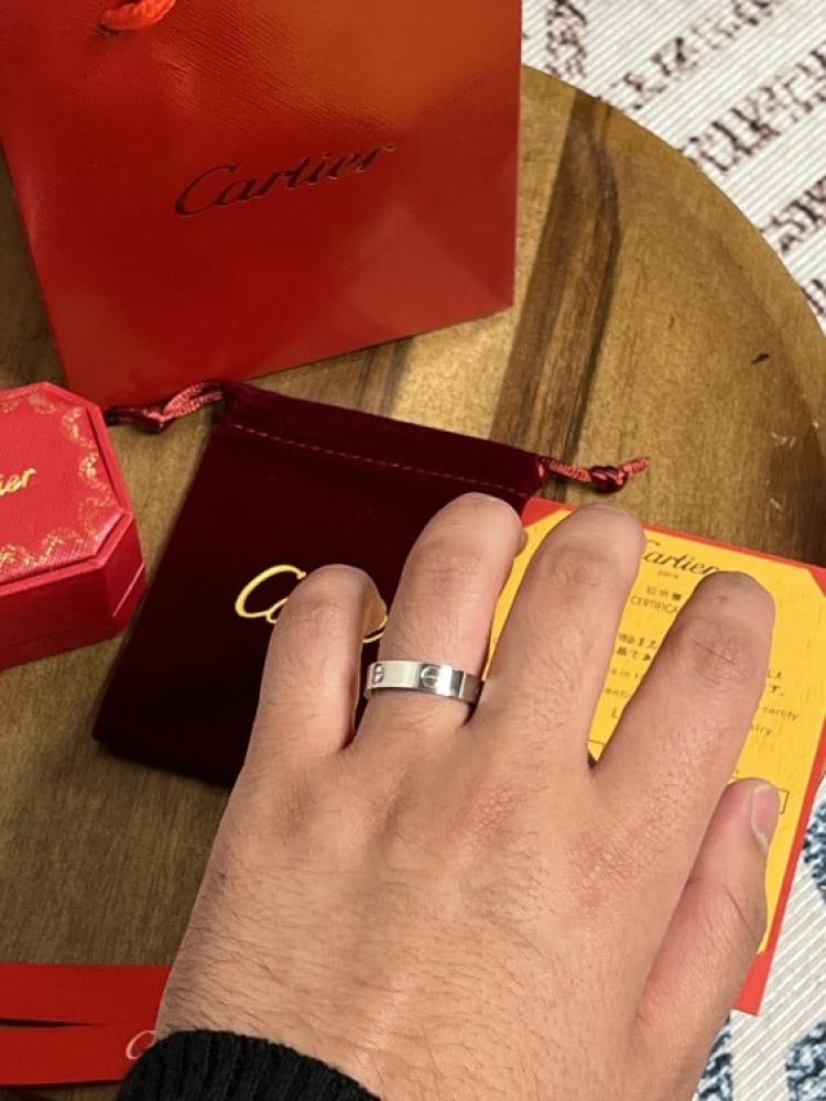 خاتم Cartier الفضي
