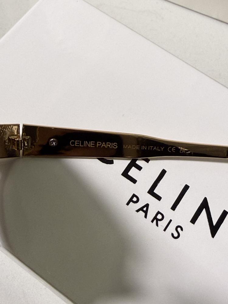 نظارة CELINE اطار ذهبي - عدسة اخضر