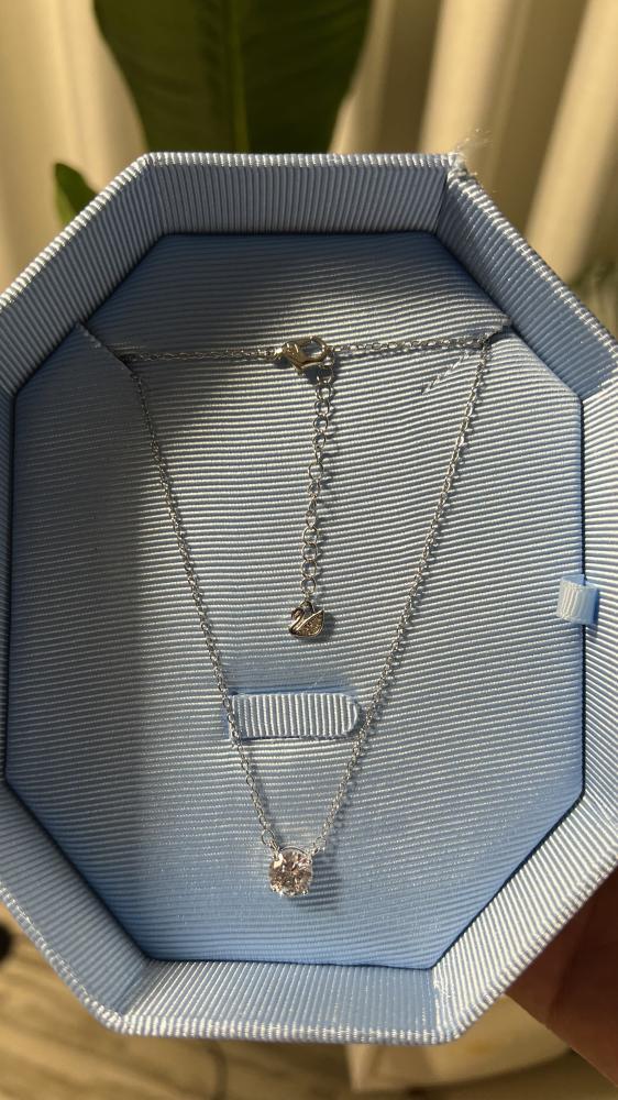 سلسال SWAROVSKI معدن فضي