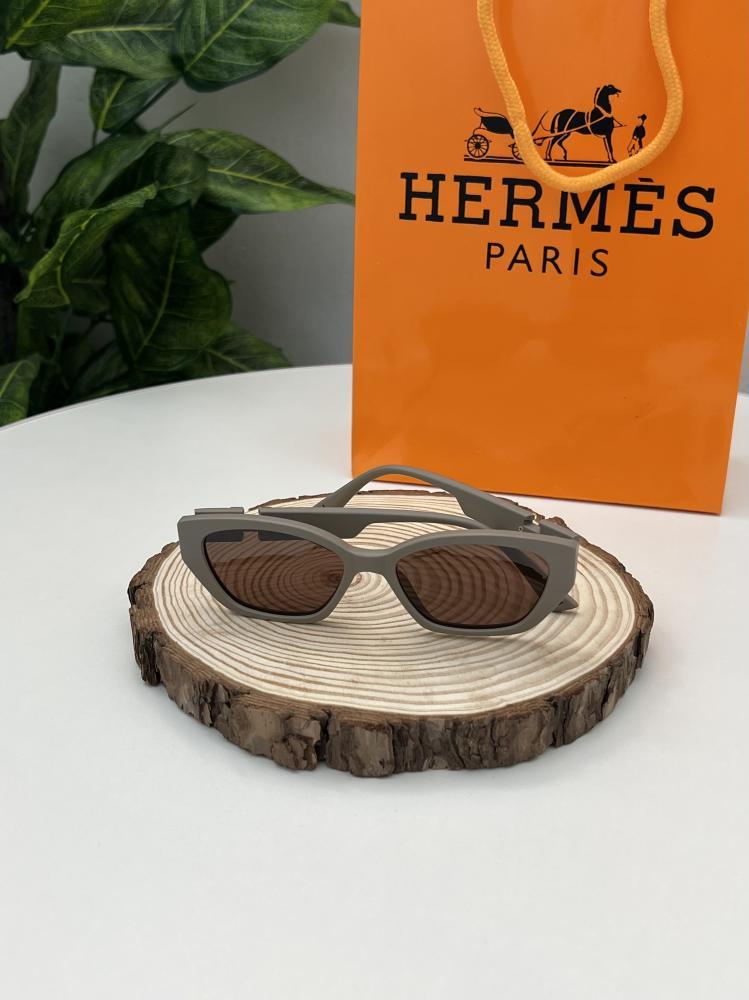 نظارة HERMES - نظارة هيرمس اطار بيج - عدسة بني