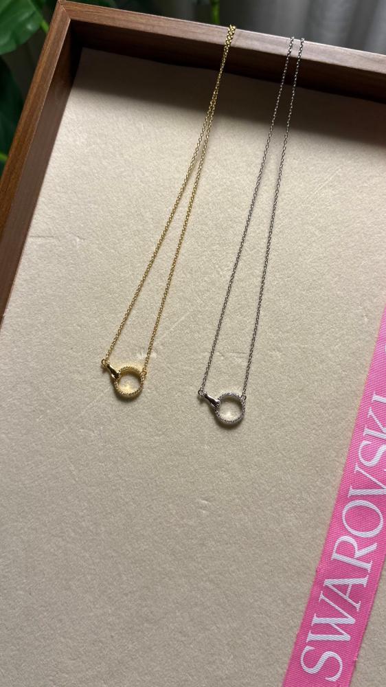 سلسال SWAROVSKI لونين ( ذهبي - فضي )